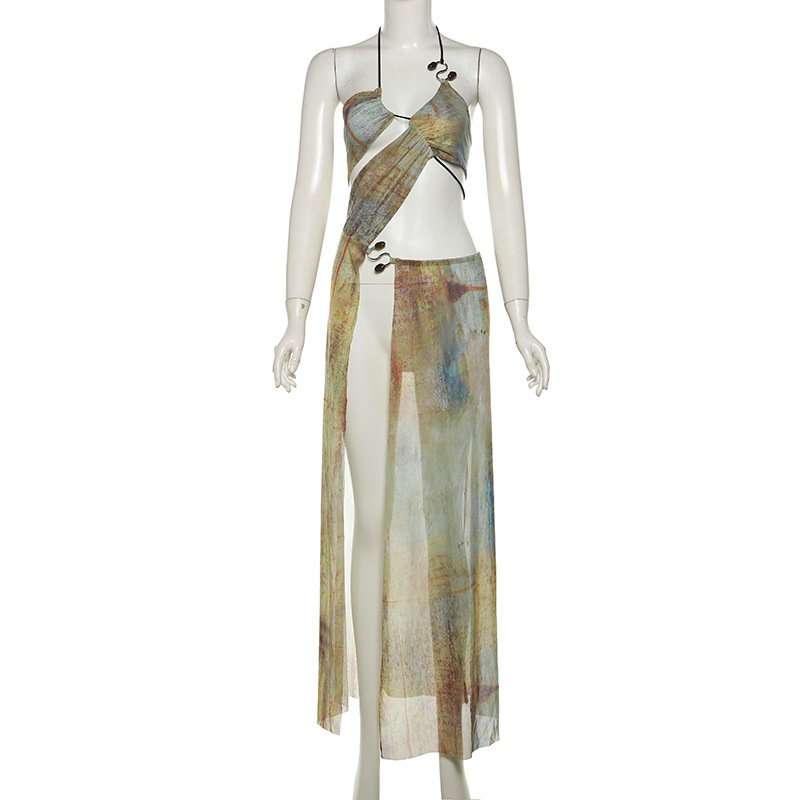 Asymmetrical Cut Out Maxi Dress image 3