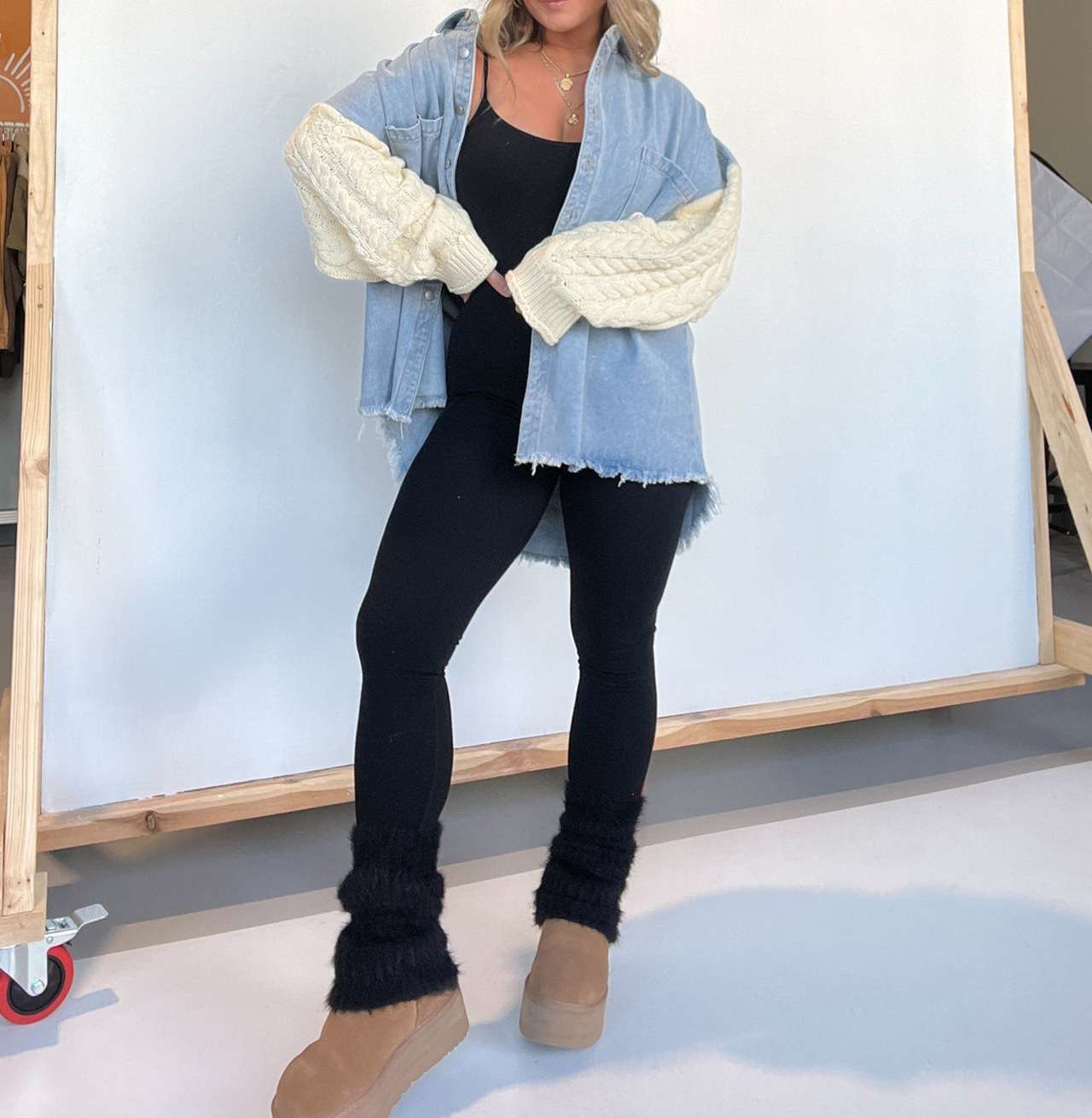 Casual Layered Sweater Jacket image 5