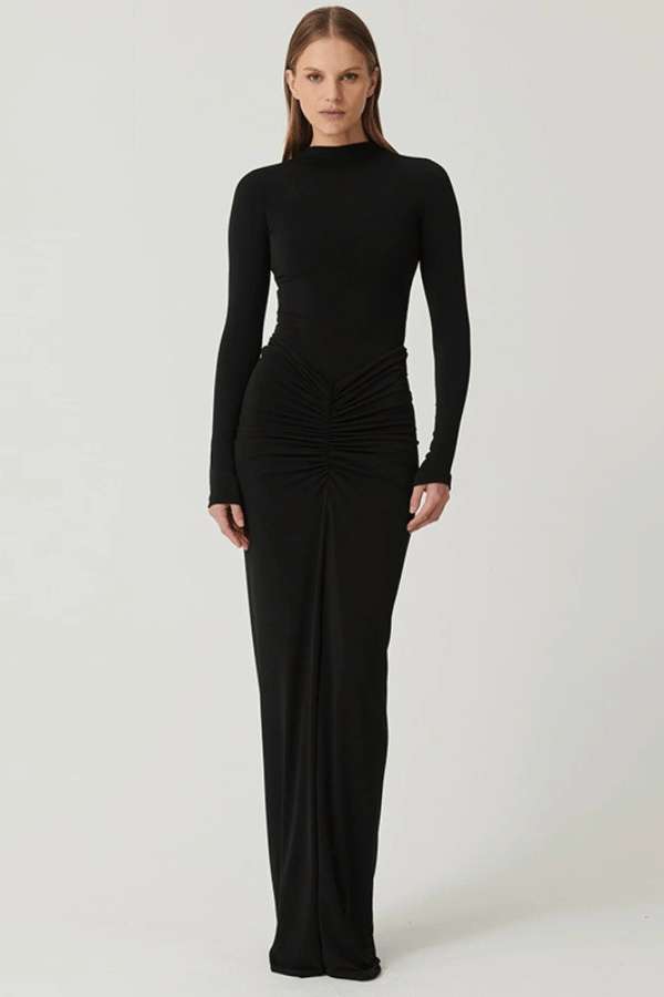 Noir Majesty Maxi Dress image 0