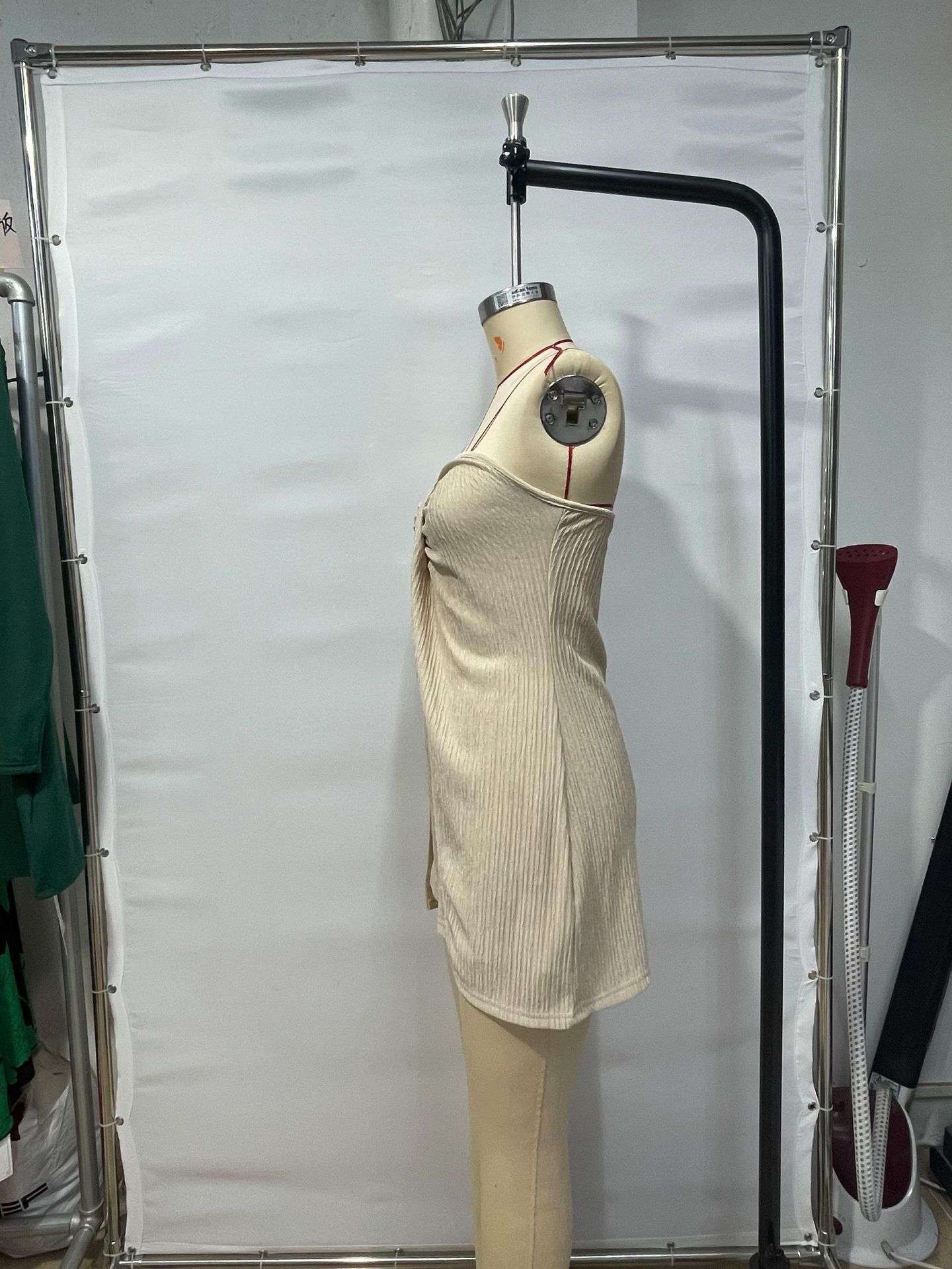 Textured Strapless Top and Shorts Set image 6