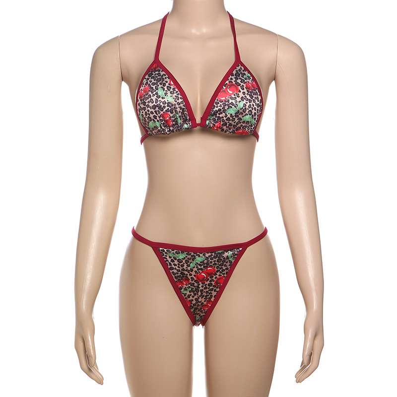 Leopard Print Bikini Set image 3