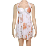 Floral-Print Summer Dress with Tie-Front Detail image 7