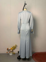 Maxi Dress with Ruffled Shoulder Detail image 5