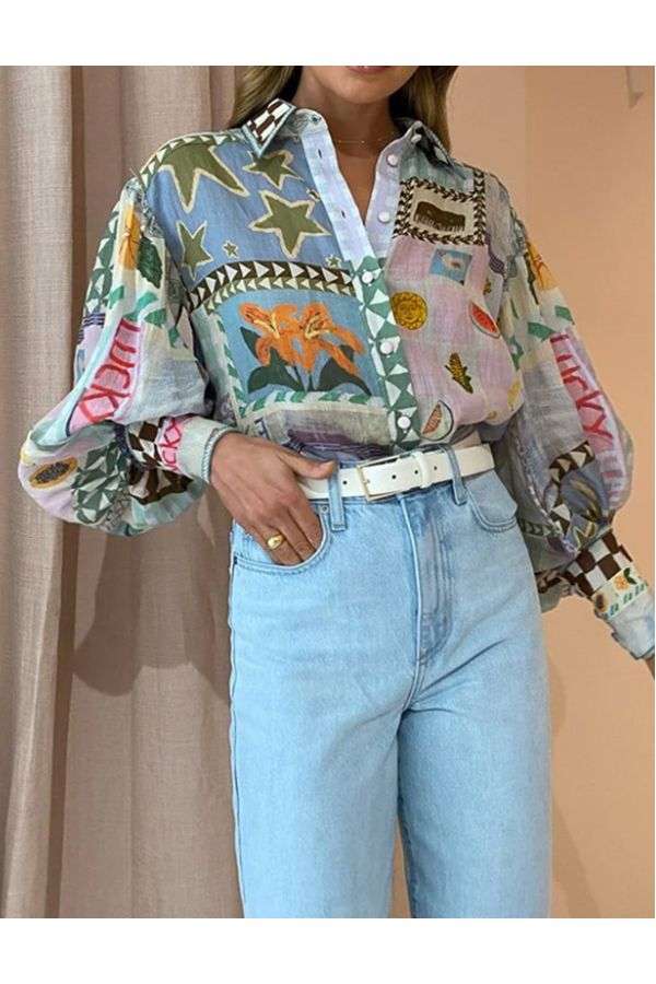 Collared Printed Shirt image 1