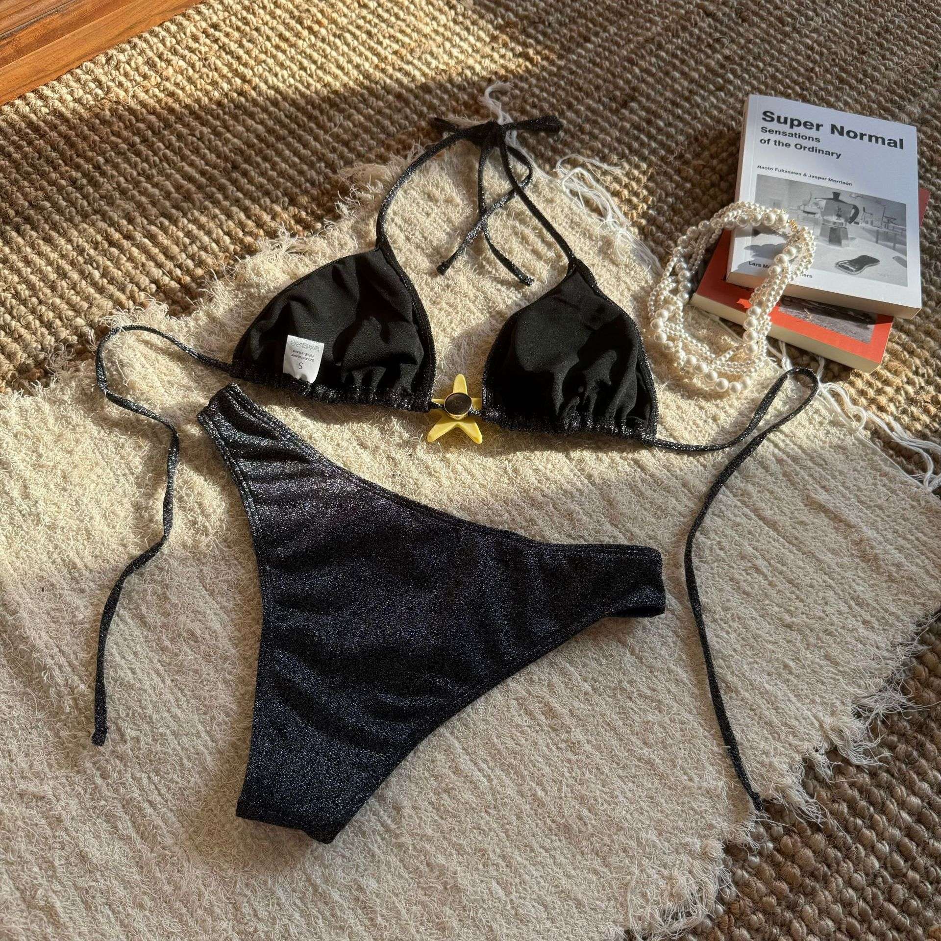 Shimmer Starfish Detail Bikini Set image 2