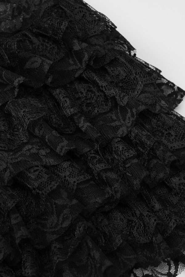 Midnight Elegance Lace Strapless Romper image 7