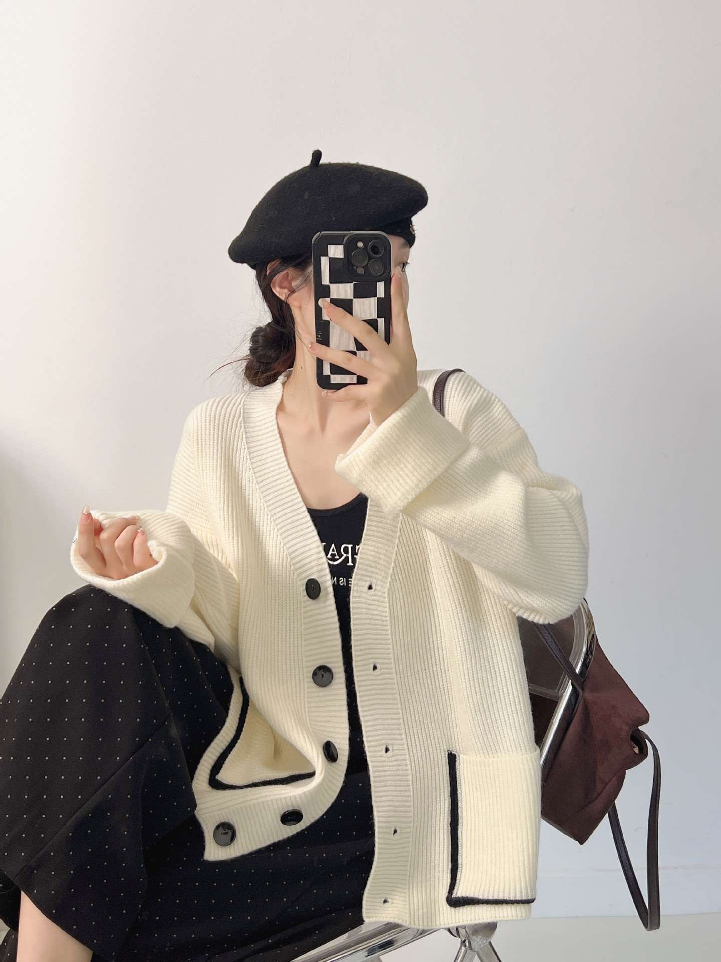 Warm Oversized Knit Cardigan image 6