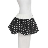 Polka Dot Ruffled Skirt with Elastic Waist image 3