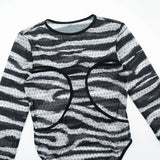 Striped Cut-Out Bodycon Set image 7