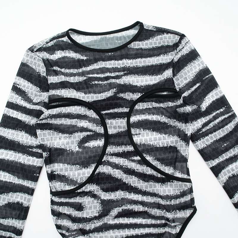 Striped Cut-Out Bodycon Set image 7