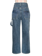High-Waisted Wide-Leg Distressed Jeans image 4