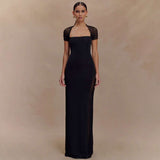 Elegant Evening Gown with Shoulder Detail image 6