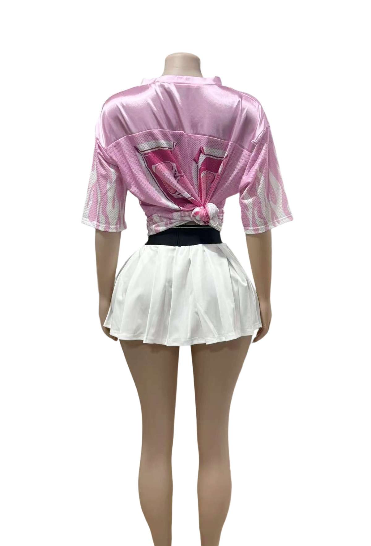 Graphic T-Shirt with Flame Design image 6