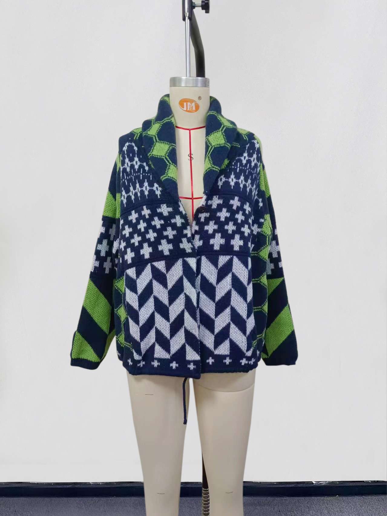 Colorful Geometric Pattern  Jacket image 5