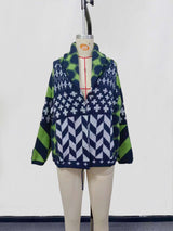 Colorful Geometric Pattern  Jacket image 5