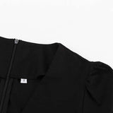 Peplum Dress with Long Sleeves and Mini Skirt image 5