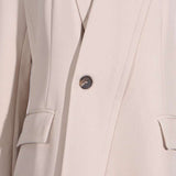 Slanted Placket Single Button Coat image 5