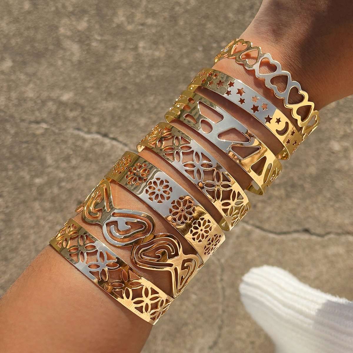 Cutout Bracelets Set image 2