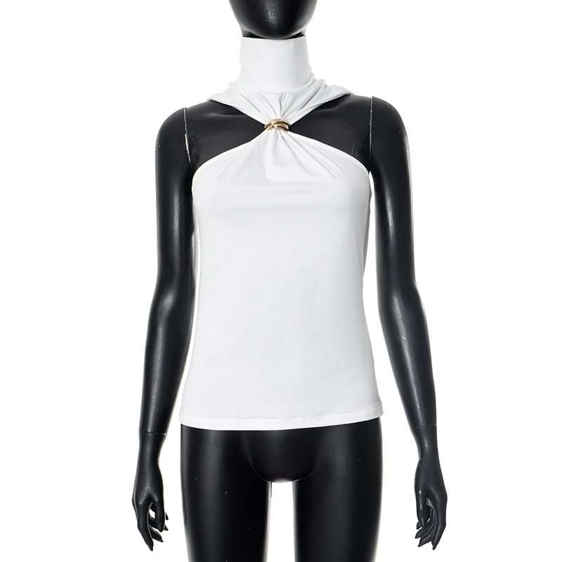 Halter Neck Top with Gold Accent image 5