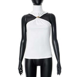 Halter Neck Top with Gold Accent image 5