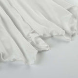 White Strapless Ruched Mini Dress image 5