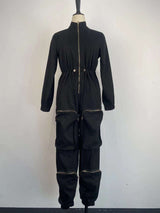Long Sleeve Flap and Zipper Jumpsuit image 4
