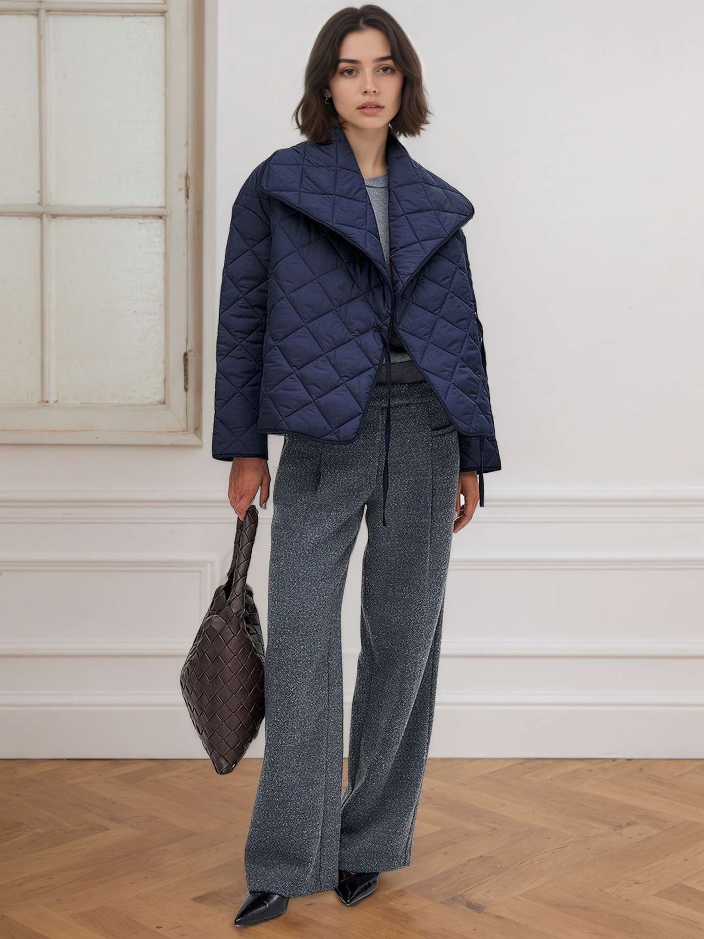 Oversized Jacket with Large Collar image 3