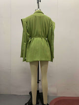 Striped Casual Blazer Jacket image 6