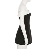 Off-Shoulder Dress with Bow Detail image 4