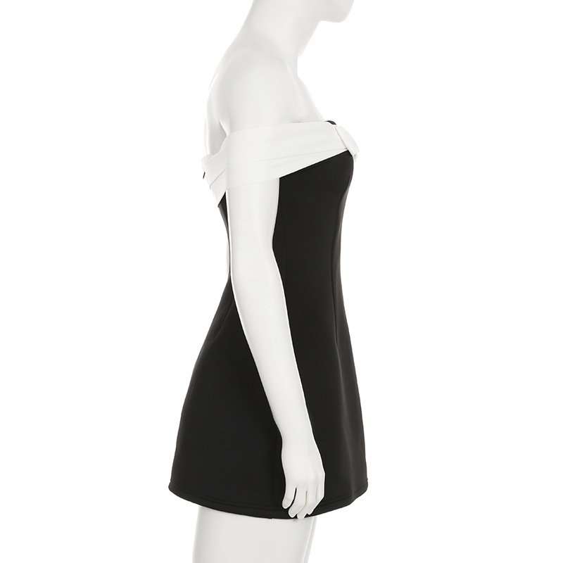 Off-Shoulder Dress with Bow Detail image 4