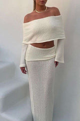 Elegant Off-Shoulder Two-Piece Set image 0