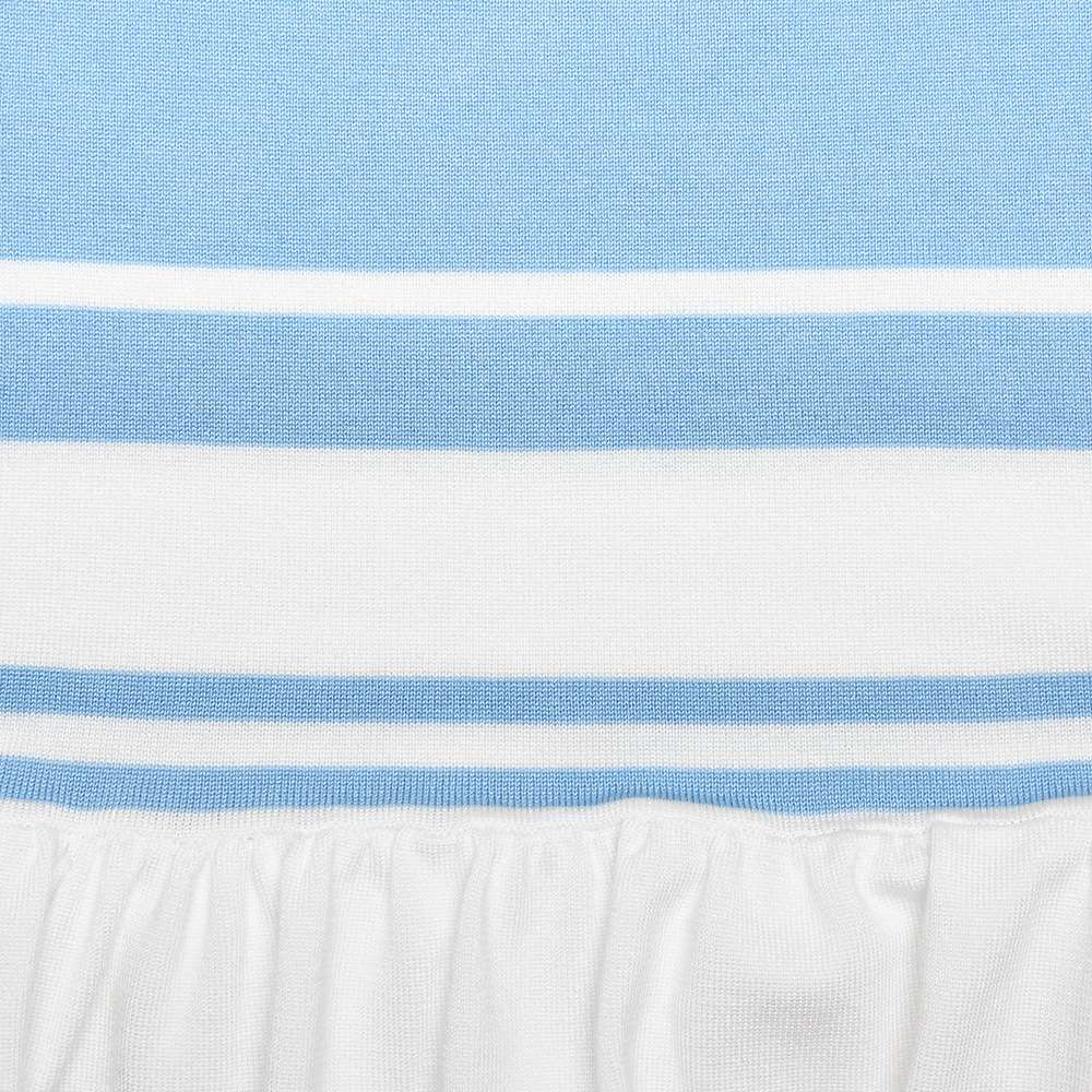 Striped Hem Dress with Ruffled Skirt image 7