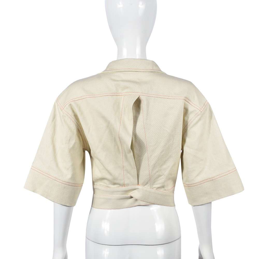 Short Sleeve Cropped Jacket Button Down Clubwear image 7
