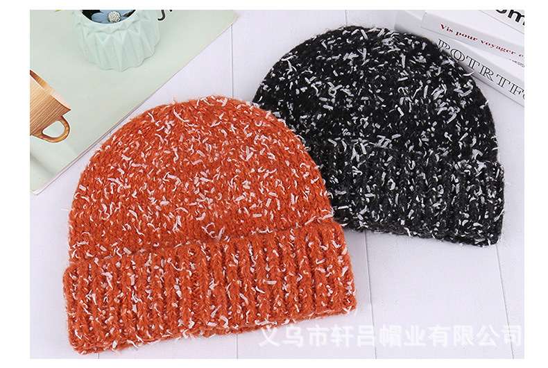 Snow Knit Skull Ski Cap - Free Size, Black image