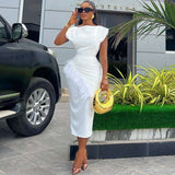 Glam Feather Detail Dress - L, Rose image