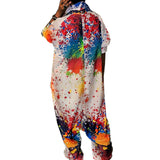 Half Sleeve Printed Baggy Jumpsuit image 1