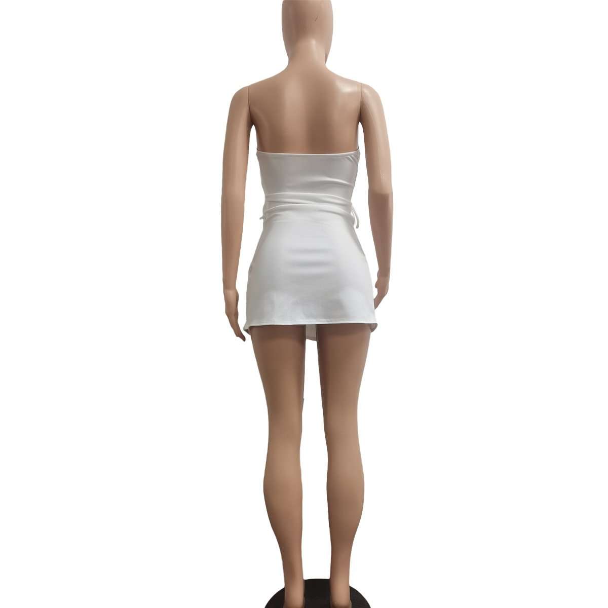 Strapless Lace-Up Corset Mini Dress image 7