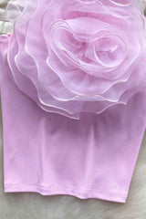 Flower Detail High Neck Sleeveless Fashion Top image 4