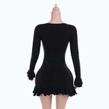 Midnight Flair Knit Mini Dress image 4