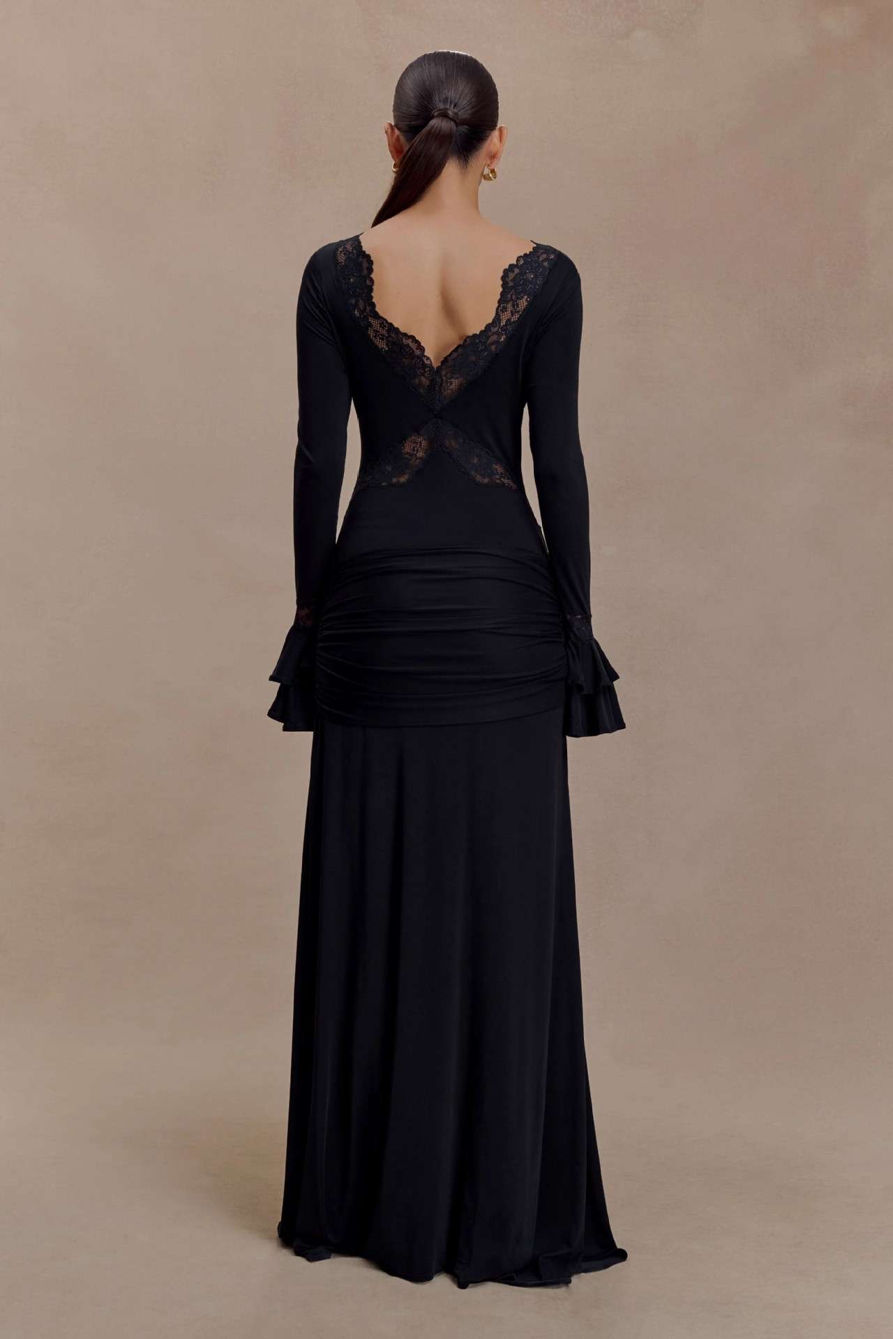 Lace-Accented Evening Gown image 3