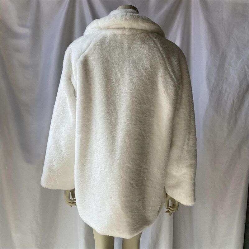 Long Sleeve Winter Lapel Collar Jacket Overcoat image 7