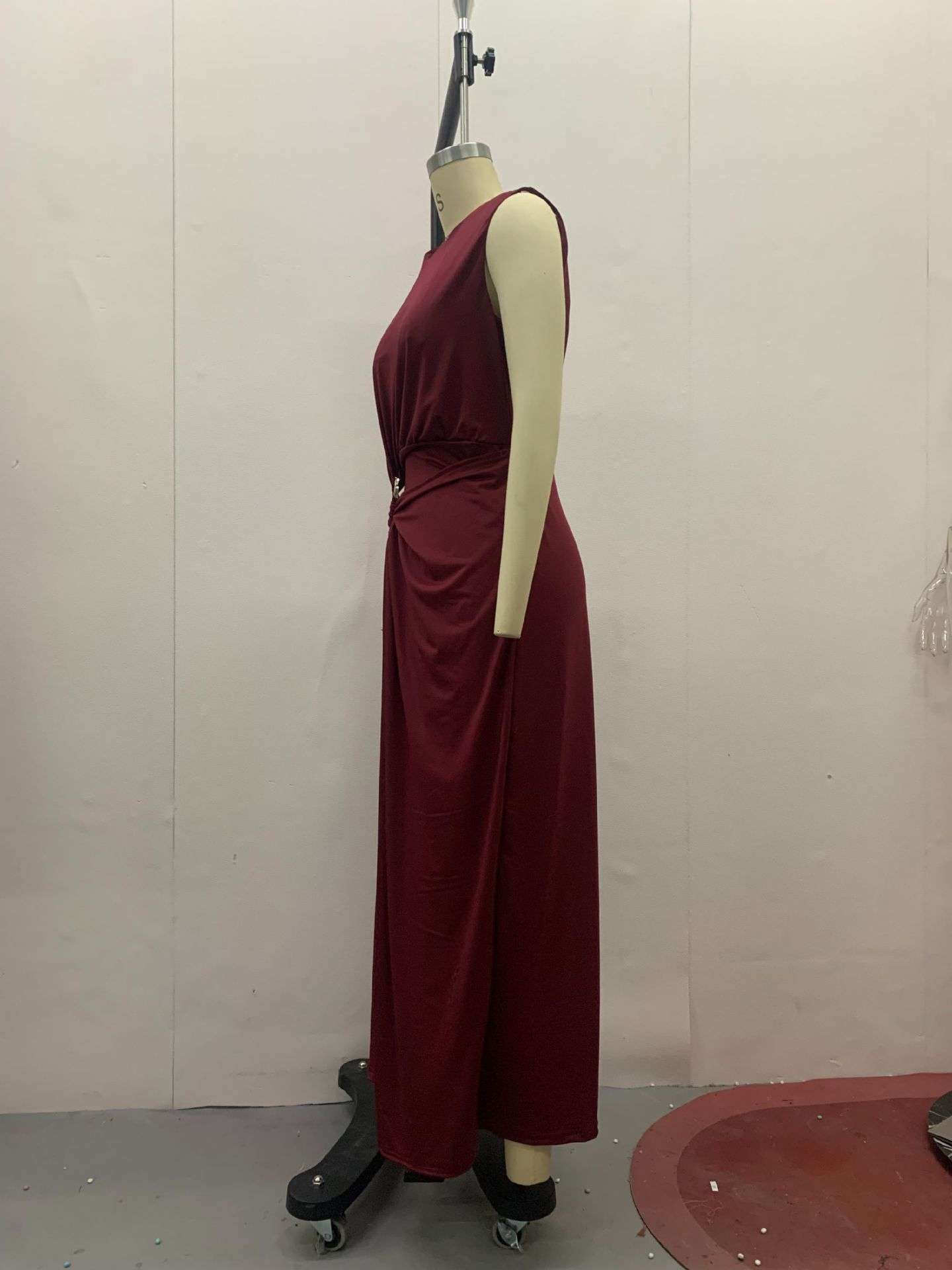 Sleeveless Draped Maxi Dress image 3