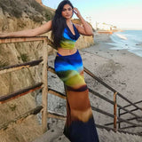 Vibrant Sunset Gradient Two-Piece Set image 5