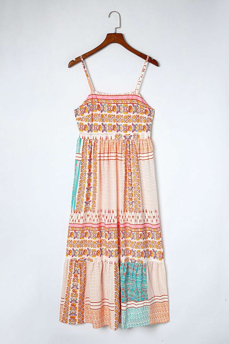Boho-Chic Strappy Maxi Dress image 2
