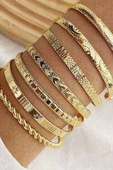 Set of Stainless Steel Zircon Bangle image 0