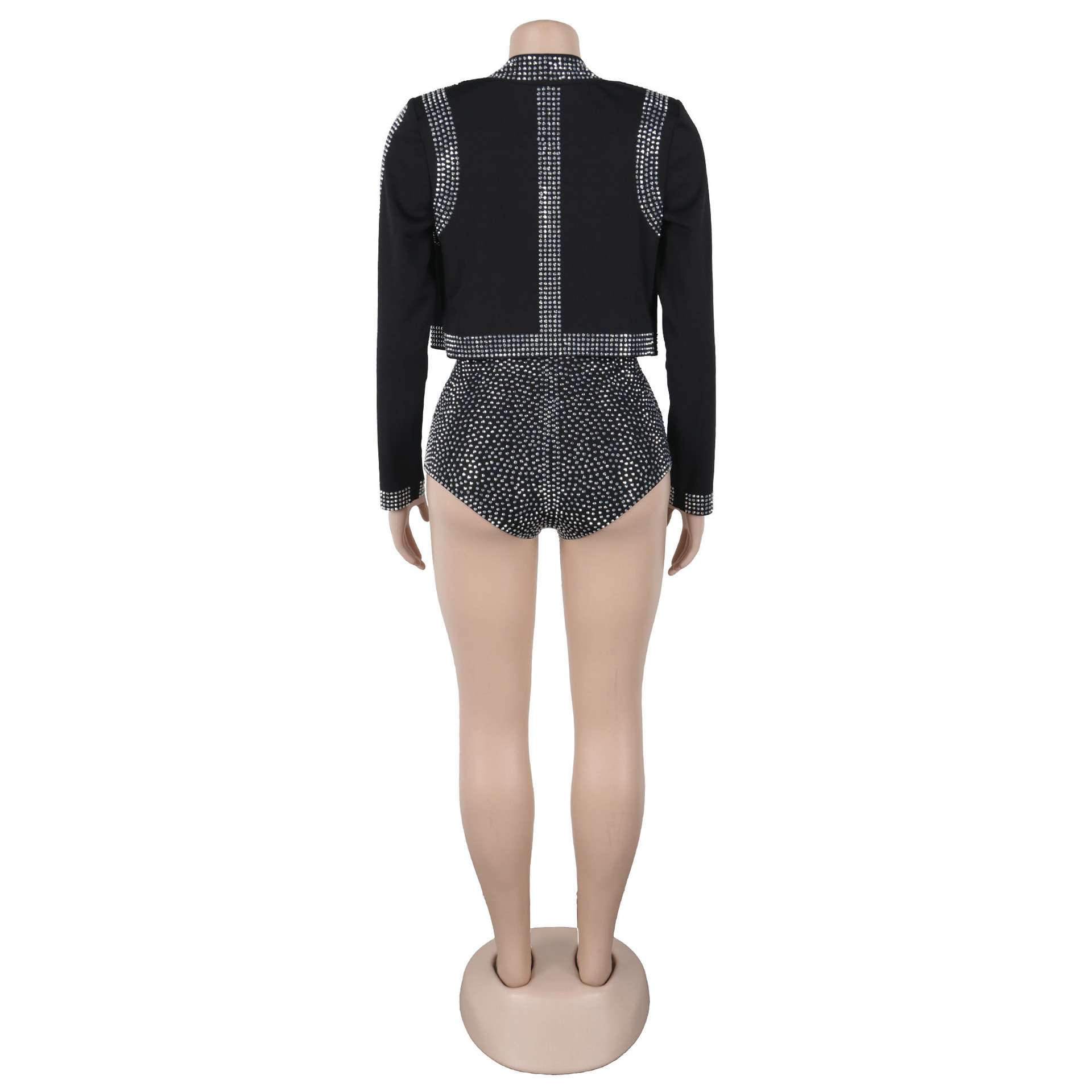Cropped Jacket with Shorts & Top Set image 5