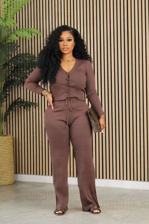 Long Sleeve Top and Pant Two Piece Set image 4