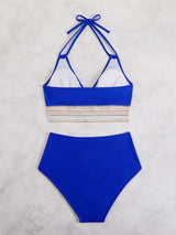 High-Waisted Halter Bikini Set image 8