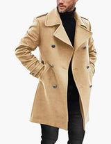 Autumn winter Mens Slim Fit Overcoat image 2