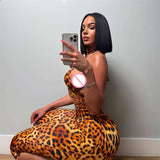 Leopard Print Halter Neck Jumpsuit image 4